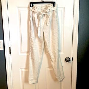 White paper bag Express pants